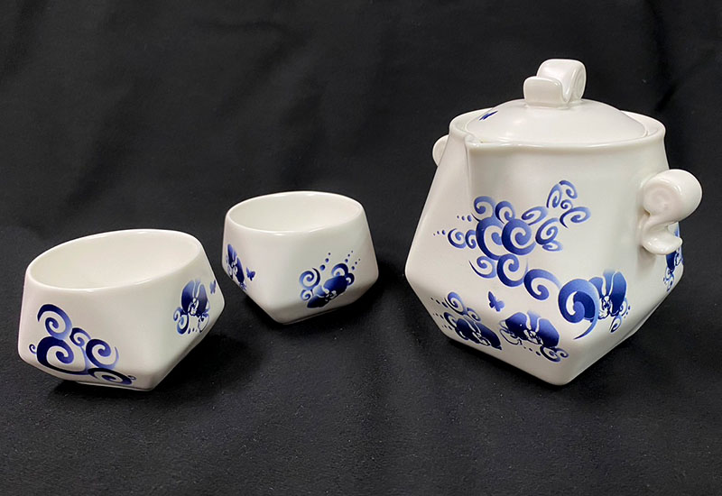 青龍天燈茶具組一壺二杯 1壺2杯